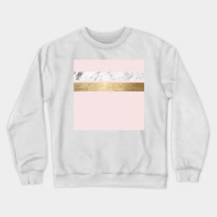 Baby doll - blush pink marble Crewneck Sweatshirt